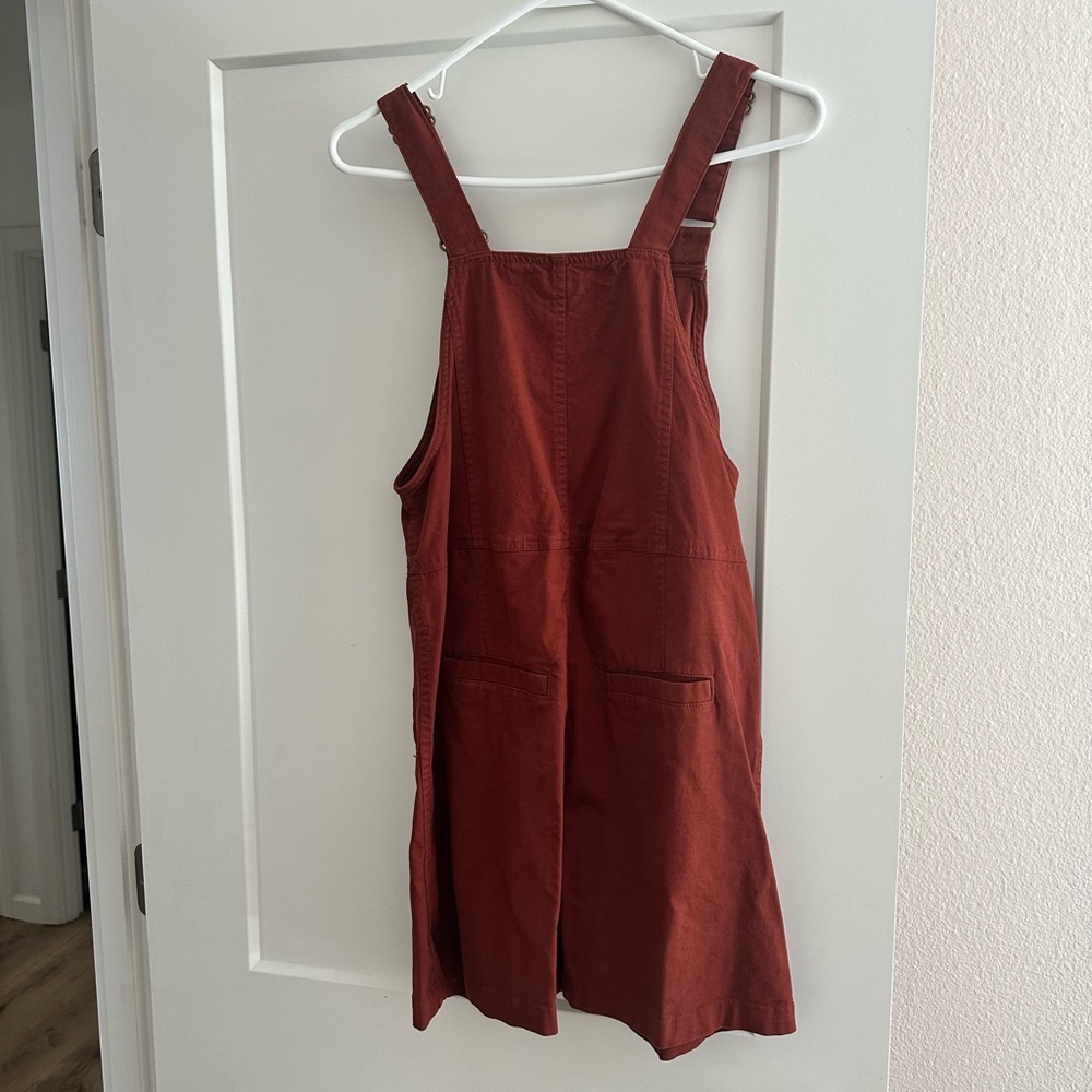 Rust Red Overalls Dress - Toad and Co